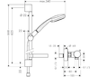 Hansgrohe Croma 100 - Sprchový set Vario s termostatem, 3 proudy, EcoSmart 9 l/min, chrom 27032000