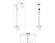 Hansgrohe Croma 220 - Sprchový set Showerpipe s termostatem, 22 cm, 1 proud, chrom 27223000