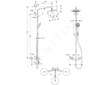 Hansgrohe Croma 220 - Sprchový set Showerpipe s termostatem, 22 cm, 4 proudy, chrom 27185000