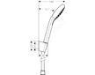 Hansgrohe Croma Select E - Set sprchové hlavice, 3 proudy, držáku a hadice 1,25 m, bílá/chrom 26425400