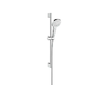 Hansgrohe Croma Select E - Set sprchové hlavice, 3 proudy, tyče a hadice, EcoSmart 9 l/min, bílá/chrom 26581400