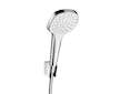 Hansgrohe Croma Select E - Sprchová hlavice s hadicí a držákem, bílá/chrom 26424400