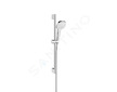 Hansgrohe Croma Select E - Sprchová souprava 1jet EcoSmart 9l/min 0,65m, bílá/chrom 26585400