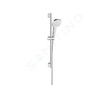 Hansgrohe Croma Select E - Sprchová souprava Vario EcoSmart 9l/min 0,65m, bílá/chrom 26583400
