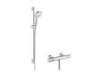 Hansgrohe Croma Select E - Sprchový set Vario s termostatem, 3 proudy, sprchová tyč 90 cm, bílá/chrom 27082400