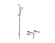Hansgrohe Croma Select E - Sprchový set Vario s termostatem, 3 proudy, sprchová tyč 90 cm, bílá/chrom 27082400