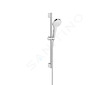 Hansgrohe Croma Select S - Sprchová souprava 1jet EcoSmart 9 l/min 0,65m, bílá/chrom 26565400