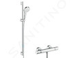 Hansgrohe Croma Select S - Sprchový set s termostatem Ecostat, 2 proudy, chrom 27833400