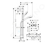 Hansgrohe Croma Select S - Sprchový set s termostatem Ecostat, 2 proudy, chrom 27833400