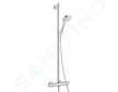Hansgrohe Croma Select S - Sprchový set SemiPipe Multi s termostatem, bílá/chrom 27247400