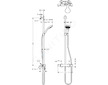 Hansgrohe Croma Select S - Sprchový set SemiPipe Multi s termostatem, bílá/chrom 27247400