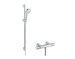 Hansgrohe Croma Select S - Sprchový set Vario s termostatem, 3 proudy, sprchová tyč 90 cm, bílá/chrom 27014400