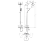Hansgrohe Croma - Sprchový set s vanovým termostatem, 28x17 cm, 3 proudy, chrom 27687000