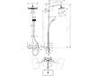 Hansgrohe Croma - Sprchový set Showerpipe s termostatem, 1jet, chrom 27630000