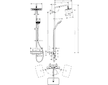 Hansgrohe Croma - Sprchový set Showerpipe s termostatem, 1jet, EcoSmart, chrom 27660000