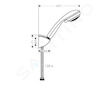 Hansgrohe Crometta 85 - Set sprchové hlavice, 2 proudy, držáku a hadice 1,25 m, chrom 27558000