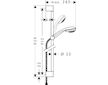 Hansgrohe Crometta 85 - Set sprchové hlavice, 2 proudy, tyče 0,90 m a hadice, chrom 27762000