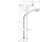Hansgrohe Crometta 85 - Set sprchové hlavice, 3 proudy, tyče 0,90 m a hadice, chrom 27766000
