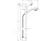 Hansgrohe Crometta 85 - Set sprchové hlavice, tyče a hadice, chrom 27729000