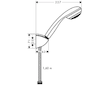 Hansgrohe Crometta 85 - Sprchová souprava Mono, 1 proud, chrom 27577000