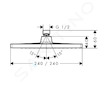 Hansgrohe Crometta - Hlavová sprcha E 24 cm, matná černá 26726670