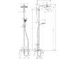 Hansgrohe Crometta - Set Showerpipe E 240 s vanovým termostatem, 2 proudy, chrom 27298000