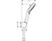 Hansgrohe Crometta - Set sprchové hlavice, 2 proudy, držáku a hadice, EcoSmart, bílá/chrom 26693400