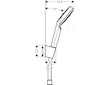 Hansgrohe Crometta - Set sprchové hlavice, držáku a hadice, EcoSmart, bílá/chrom 26568400