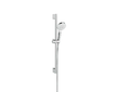 Hansgrohe Crometta - Set sprchové hlavice, tyče a hadice, EcoSmart 9 l/min, bílá/chrom 26535400