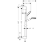 Hansgrohe Crometta - Set sprchové hlavice, tyče a hadice, Green 6 l/min, bílá/chrom 26554400