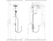 Hansgrohe Crometta - Sprchový set 240 Showerpipe pro renovace, 1proud,  EcoSmart, chrom 27270000