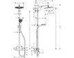 Hansgrohe Crometta - Sprchový set S 240 Showerpipe s termostatem, chrom 27267000
