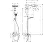 Hansgrohe Crometta - Sprchový set Showerpipe E 240 s baterií, chrom 27284000