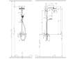 Hansgrohe Crometta - Sprchový set Showerpipe E 240 s baterií, chrom 27284000