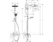 Hansgrohe Crometta - Sprchový set Showerpipe S 240 s baterií, chrom 27269000