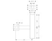 Hansgrohe  - Designový sifon Flowstar, chrom 52100000