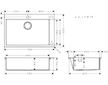 Hansgrohe Dřezy - Vestavný dřez S711-F660, nerezová ocel 43302800