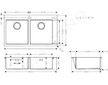 Hansgrohe Dřezy - Vestavný dřez S711-F765, nerezová ocel 43303800