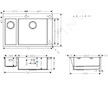 Hansgrohe Dřezy - Vestavný dřez S712-F655, nerezová ocel 43310800