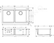 Hansgrohe Dřezy - Vestavný dřez S712-F765, nerezová ocel 43311800
