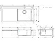 Hansgrohe Dřezy - Vestavný dřez S717-F450, nerezová ocel 43307800