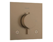 Hansgrohe Ecostat Comfort E - Termostatická baterie pod omítku, pro 2 spotřebiče, kartáčovaný bronz 33711140