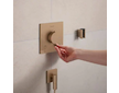 Hansgrohe Ecostat Comfort E - Termostatická baterie pod omítku, pro 2 spotřebiče, kartáčovaný bronz 33711140
