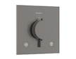 Hansgrohe Ecostat Comfort E - Termostatická baterie pod omítku, pro 2 spotřebiče, kartáčovaný černý chrom 33711340