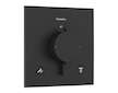 Hansgrohe Ecostat Comfort E - Termostatická baterie pod omítku, pro 2 spotřebiče, matná černá 33711670