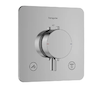 Hansgrohe Ecostat Comfort Q - Termostatická baterie pod omítku, pro 2 spotřebiče, chrom 33713000