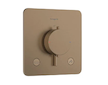 Hansgrohe Ecostat Comfort Q - Termostatická baterie pod omítku, pro 2 spotřebiče, kartáčovaný bronz 33717140