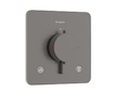 Hansgrohe Ecostat Comfort Q - Termostatická baterie pod omítku, pro 2 spotřebiče, kartáčovaný černý chrom 33713340