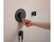 Hansgrohe Ecostat Comfort S - Termostatická baterie pod omítku, pro 2 spotřebiče, kartáčovaný černý chrom 33715340