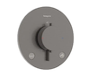Hansgrohe Ecostat Comfort S - Termostatická baterie pod omítku, pro 2 spotřebiče, kartáčovaný černý chrom 33718340